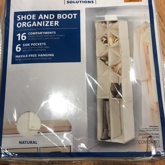 Real Simple shoe and boot Organizer Natural - Picture 2 of 3